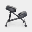 Sedia ortopedica svedese ergonomica similpelle Balancesteel Lux II scelta Vendita