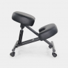 Sedia ortopedica svedese ergonomica similpelle Balancesteel Lux II scelta Vendita