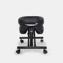 Sedia ortopedica svedese ergonomica similpelle Balancesteel Lux II scelta Catalogo