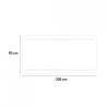 Tavolo pieghevole 200x90 giardino campeggio plastica Dolomiti Bianco II scelta Sconti