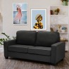 Sofa Rubino: 2-Sitzer Couch Stoff, für Wohnzimmer, Büro 