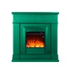 Camino elettrico con cornice in legno stufa basso consumo 1500W Lipari Costo