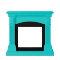 Cornice classica in legno per camino elettrico a pavimento Cetona Sur Stock