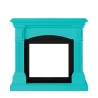 Cornice classica in legno per camino elettrico a pavimento Cetona Sur Stock
