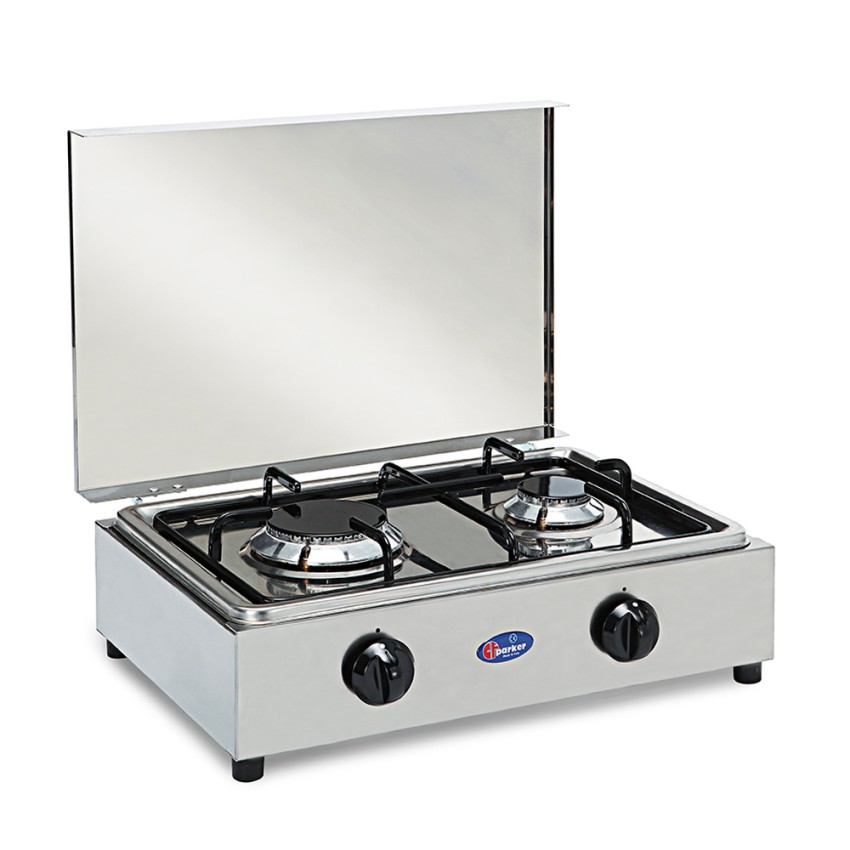 Réchaud à gaz de camping inox 2 brûleurs 200ACCGP CF Parker Promotion Réchaud à gaz de camping inox 2 brûleurs 200ACCGP CF Parker Promotion