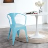 sedie industrial con braccioli acciaio per cucina e bar steel arm Prezzo