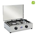 Camping-Gaskocher Edelstahl 2-flammig 200ACCGP CF Parker Sales