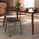 sedie stile design industriale acciaio braccioli per bar e cucina ferrum arm Catalogo