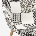 2 x Sedia poltrona design patchwork nordico salotto cucina studio Finch 6 II scelta Offerta