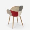Sedia poltrona design patchwork nordico salotto cucina studio Finch 1 II scelta Vendita