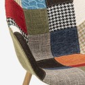 Sedia poltrona design patchwork nordico salotto cucina studio Finch 1 II scelta Offerta