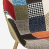 Sedia poltrona design patchwork nordico salotto cucina studio Finch 1 II scelta Offerta