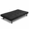 Giada Dark 2 Sitzer Stoff Design Sofa Bett für Haus und Büro Angebot