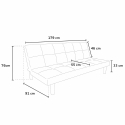 Giada Dark 2 Sitzer Stoff Design Sofa Bett für Haus und Büro Rabatte