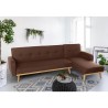 Divano letto angolare clic clac 3 posti penisola reclinabile scandinavo Palmas Acquisto