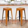 tabouret de bar vintage en métal design industriel style steel stale 78cm Dimensions