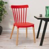 Chaise de cuisine bar restaurant design moderne en bois Praecisura Prix