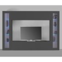 Moderner wandmontierter TV-Ständer 2 Vitrinen Hinweis Rahmen Sales