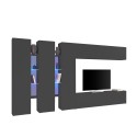 Moderne Wohnwand TV-Möbel mit 3 Hängeschränken Note Trio Angebot