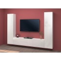 Moderner weißer TV-Hängeschrank 2 Schränke Vibe WH Sales