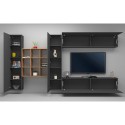 Modernes Design wandmontierte TV Schrankwand 2 Schränke Bücherregal Ferd RT Rabatte