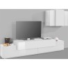Moderne weiße Wohnwand Stady WH mit Hängeregal und TV-Halterung Sales