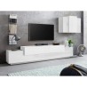 Moderne weiße Wohnwand Stady WH mit Hängeregal und TV-Halterung Katalog