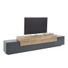 Moderne Design TV-Bank 240cm grau und Holz Corona Low Hound Angebot