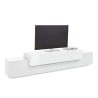 Modernes Design TV-Board 240cm weiß 4 Fächer und 3 Türen Corona Low Bial Angebot