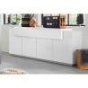 Moderne weiße Sideboard Anrichte für die Küche  200cm 4 Fächer Corona Side Lacq Rabatte