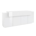 Moderne weiße Sideboard Anrichte für die Küche  200cm 4 Fächer Corona Side Lacq Angebot