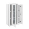 Vitrine für Wohnzimmer in weiß in modernem Design 80x120cm Corona Lacq Sales