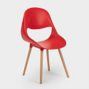 copy of Stühle für Küche und Bar Polypropylen Holz Modernes Design Shell Verkauf