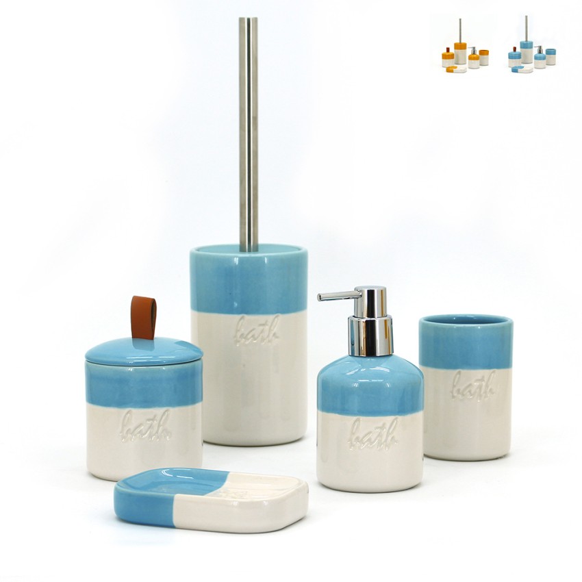 Accessoires de salle de bain en céramique porte-savon porte-brosse distributeur Folk Vente Accessoires de salle de bain en céramique porte-savon porte-brosse distributeur Folk Vente