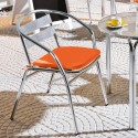 Sedia in alluminio braccioli giardino bar ristorante impilabile Sunday Catalogo