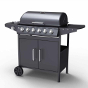 Barbecue a gas in acciaio inox con 6+1 bruciatori e griglia Jersey Saldi