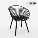 Chaise de jardin cuisine salle à manger moderne avec accoudoirs Philis Offre