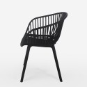 Chaise de jardin cuisine salle à manger moderne avec accoudoirs Philis Prix