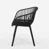 Chaise de jardin cuisine salle à manger moderne avec accoudoirs Philis Prix