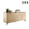 Buffet de rangement pour salon 4 portes 206 cm en bois Kalua Palma Vente