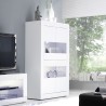 Moderne Wohnzimmervitrine 4 weiße Hochglanztüren Tina Basic Katalog