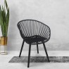 Chaise de jardin cuisine salle à manger moderne avec accoudoirs Philis Remises