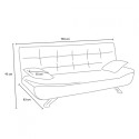 Divano letto in microfibra 2 posti Centenario Grigio scuro II Scelta Catalogo