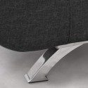 Divano letto in microfibra 2 posti Centenario Grigio scuro II Scelta Sconti