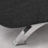 Divano letto in microfibra 2 posti Centenario Grigio scuro II Scelta Sconti