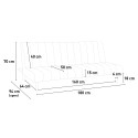 Divano letto clic clac 2 posti in similpelle reclinabile Elly Nero II Scelta Catalogo
