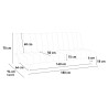Divano letto clic clac 2 posti in similpelle reclinabile Elly Nero II Scelta Catalogo