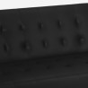 Divano letto clic clac 2 posti in similpelle reclinabile Elly Nero II Scelta Sconti