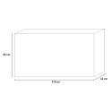 Credenza madia contenitore in legno 2 ante 3 cassetti 210cm Land L Sconti