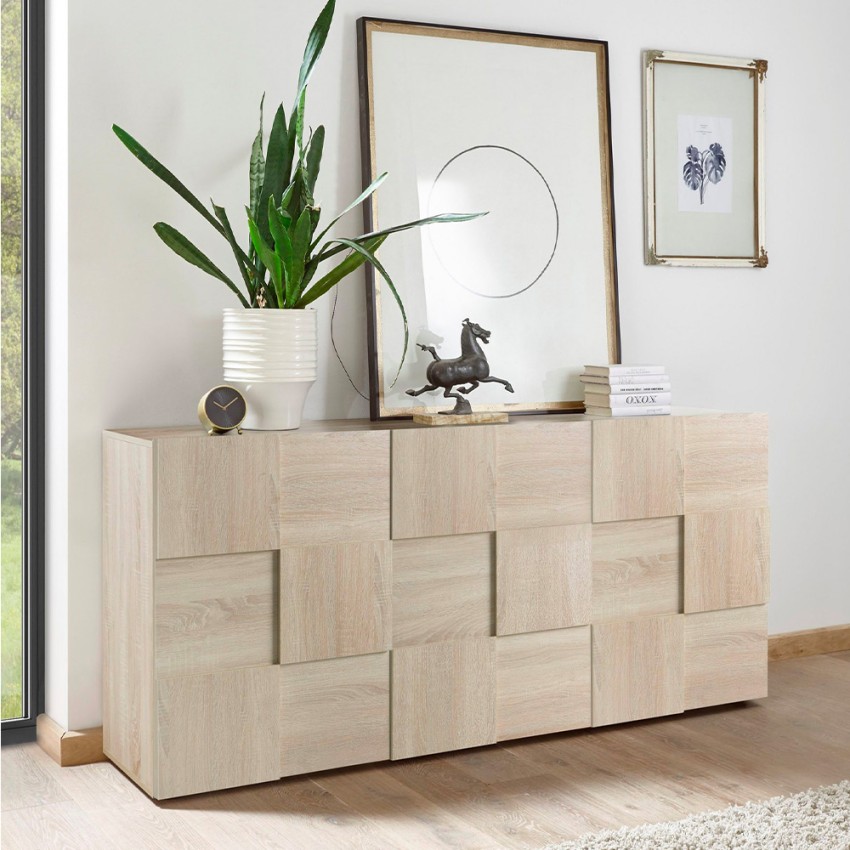 Design-Sideboard Wohnzimmer Küche 181cm Holz 3 Türen Dama Sm S Aktion Design-Sideboard Wohnzimmer Küche 181cm Holz 3 Türen Dama Sm S Aktion